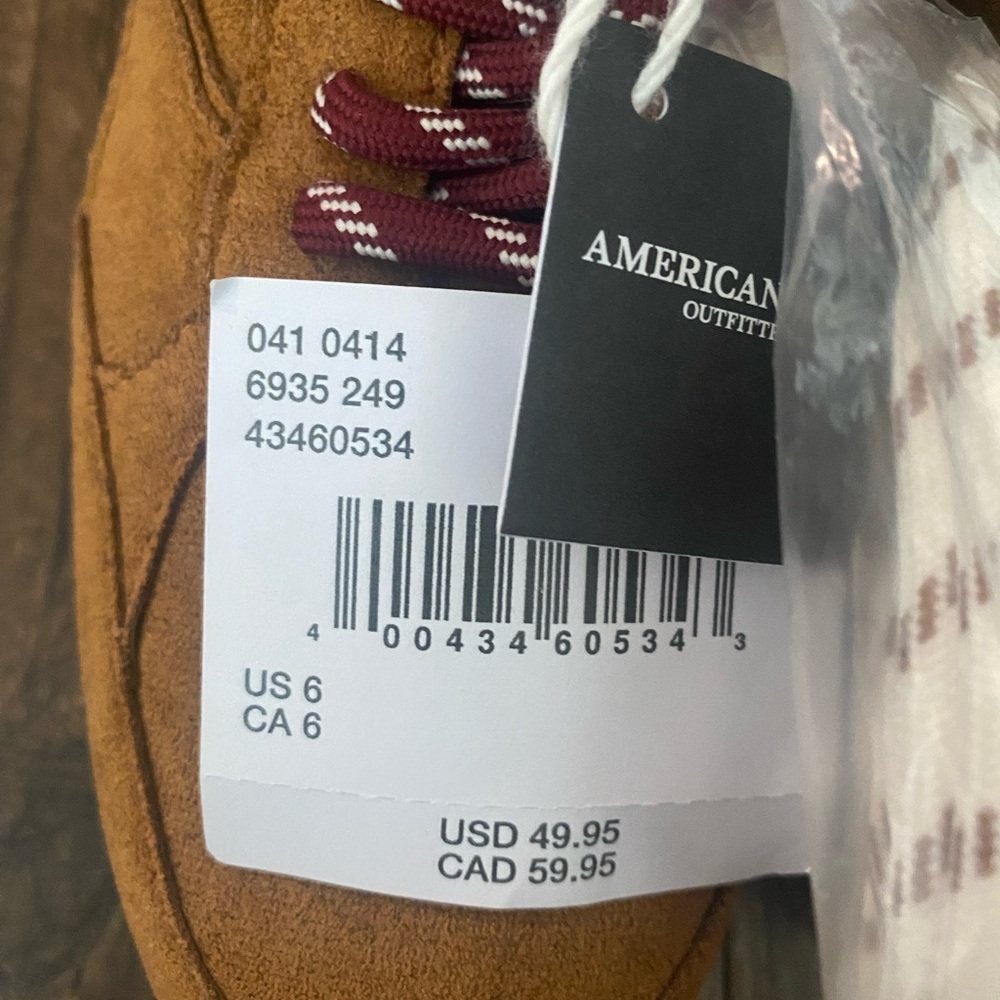 American Eagle outfitters woman 6Casual Suede Lace-Up Sneaker - Chestnut Brown - Picture 9 of 9